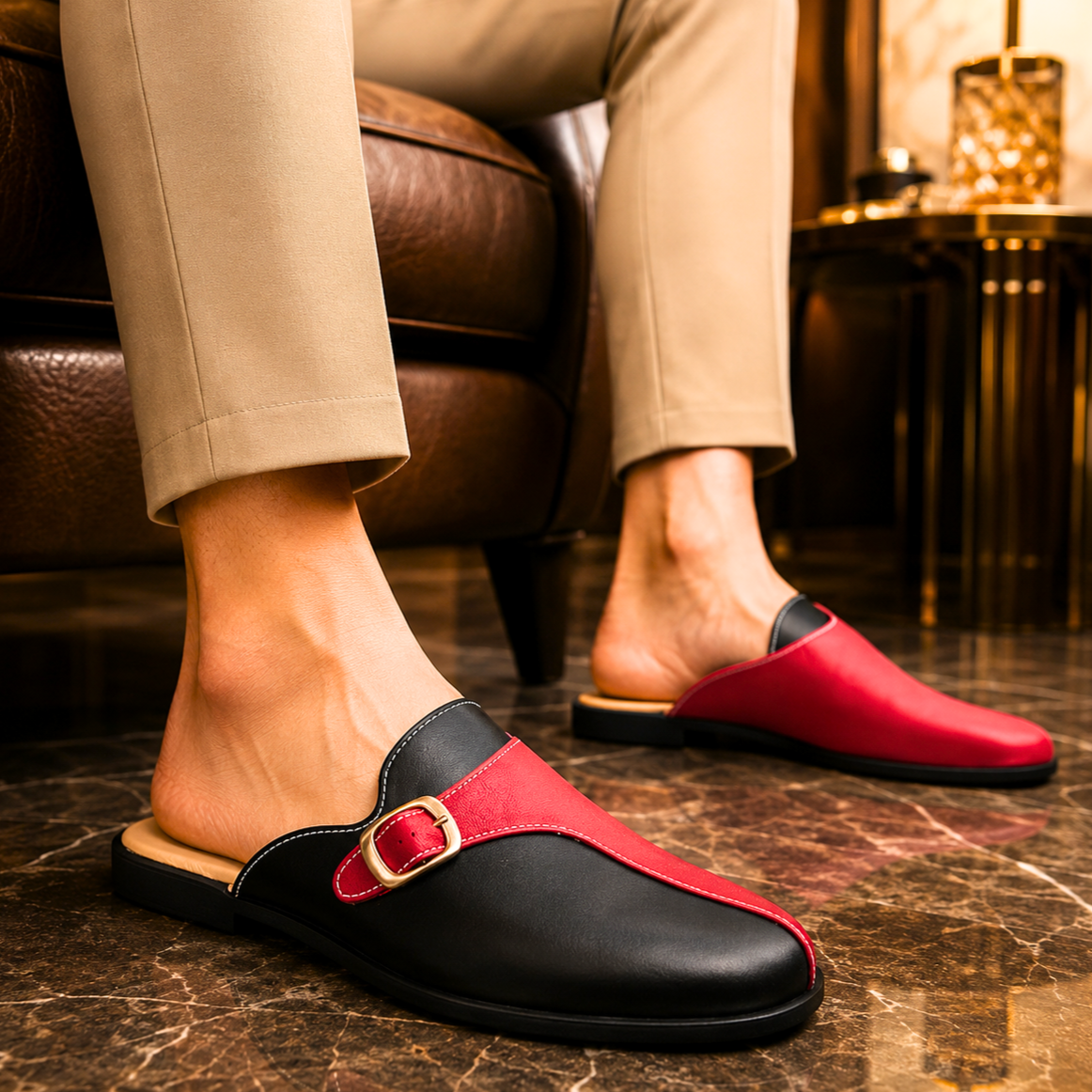 British Leather Slip Ons