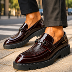 Luxury Leather Crocodile Loafers