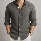 Classic Linen Button-Up Shirt