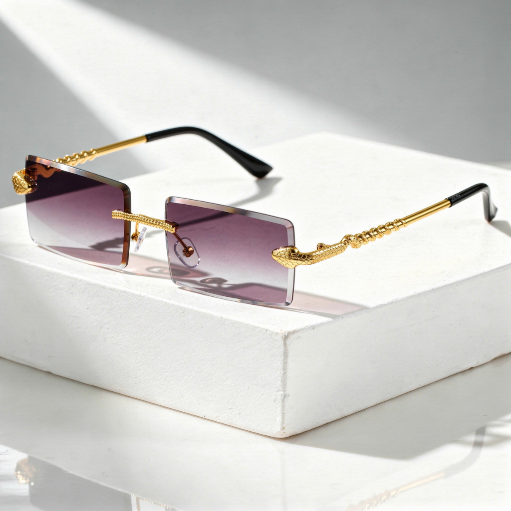 Gradient Lens Metal Eyewear