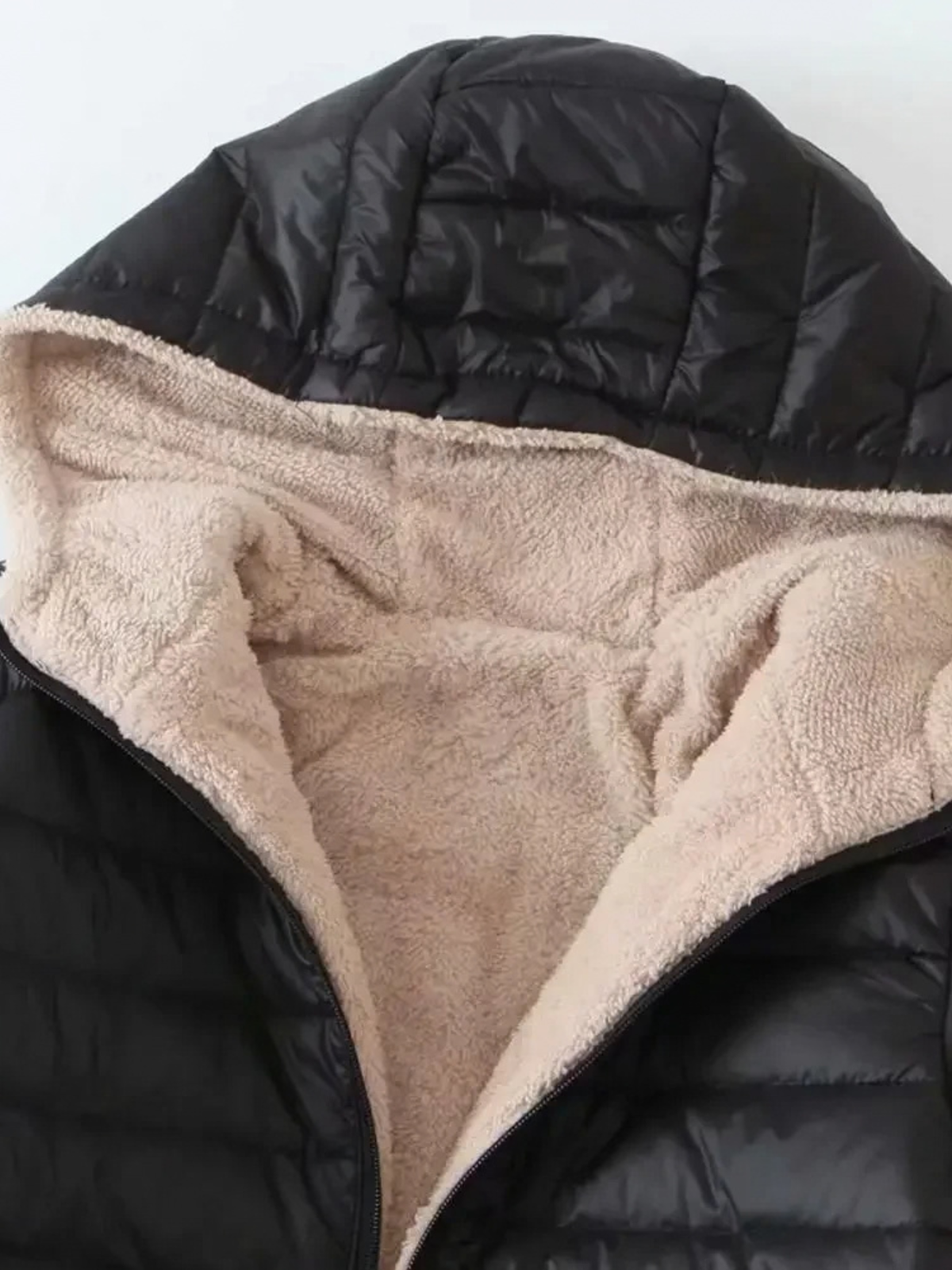 Hooded Zipper Parka Cardigan