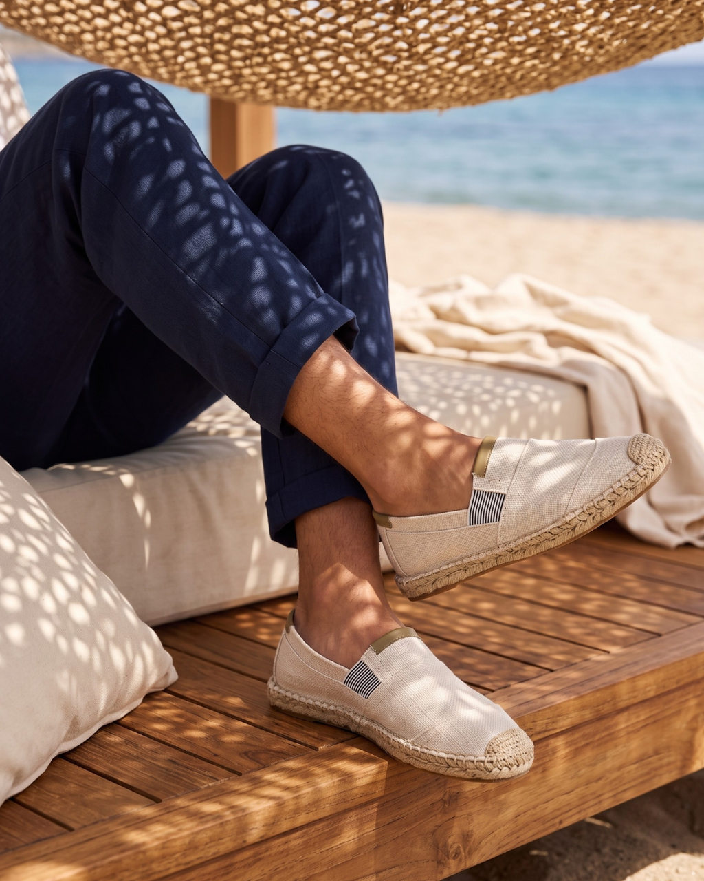 Handcrafted Canvas Espadrille Loafers