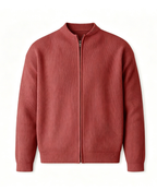 Corduroy Zip-Up Cardigan