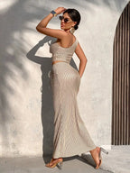Capri Stripe Maxi Set