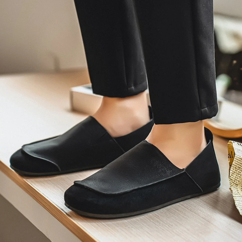 Suede Leather Slip-Ons
