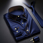 Premium Patchwork Business Shirt
