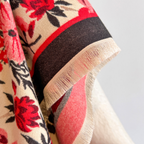Floral Tasseled Pashmina Shawl