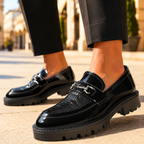 Luxury Leather Crocodile Loafers