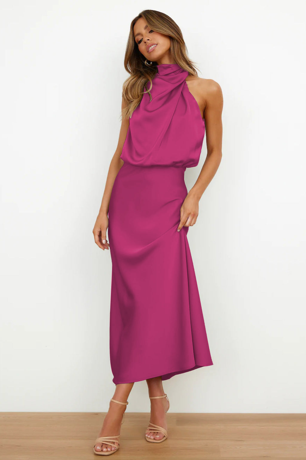 Regal High-Collar Maxi