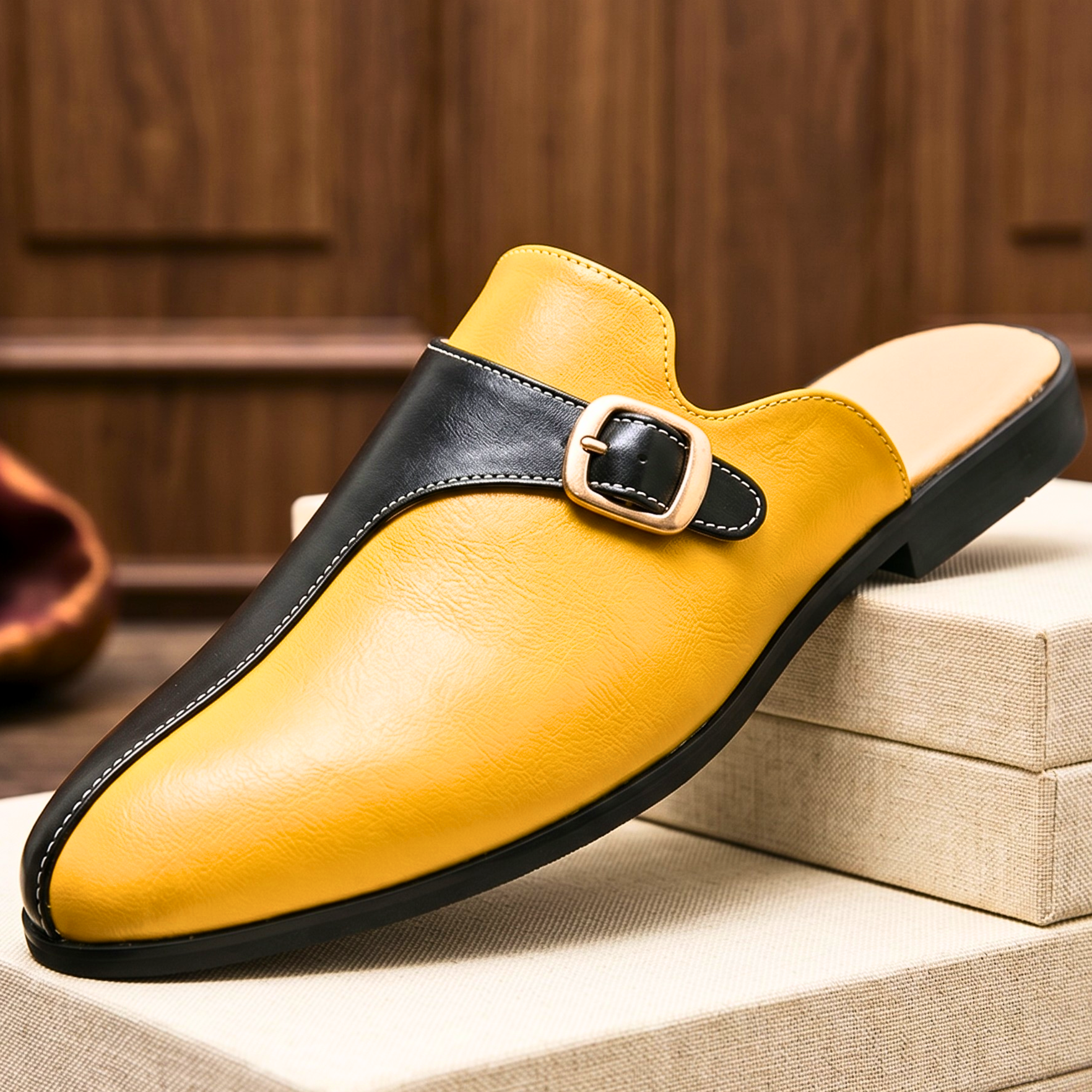 British Leather Slip Ons