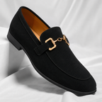 Horsebit Suede Slip-On Loafers