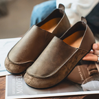 Suede Leather Slip-Ons