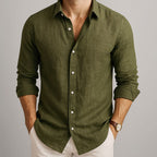 Classic Linen Button-Up Shirt