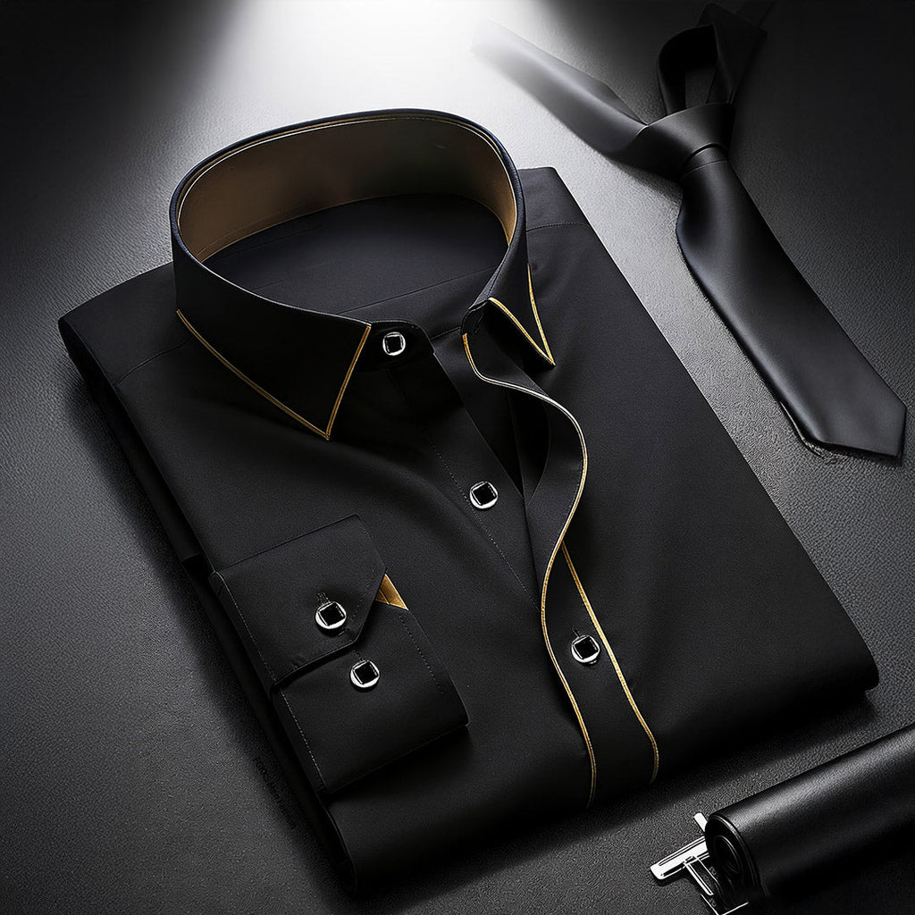 Premium Patchwork Business Shirt
