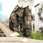 Breathable Blend Baggy Trousers