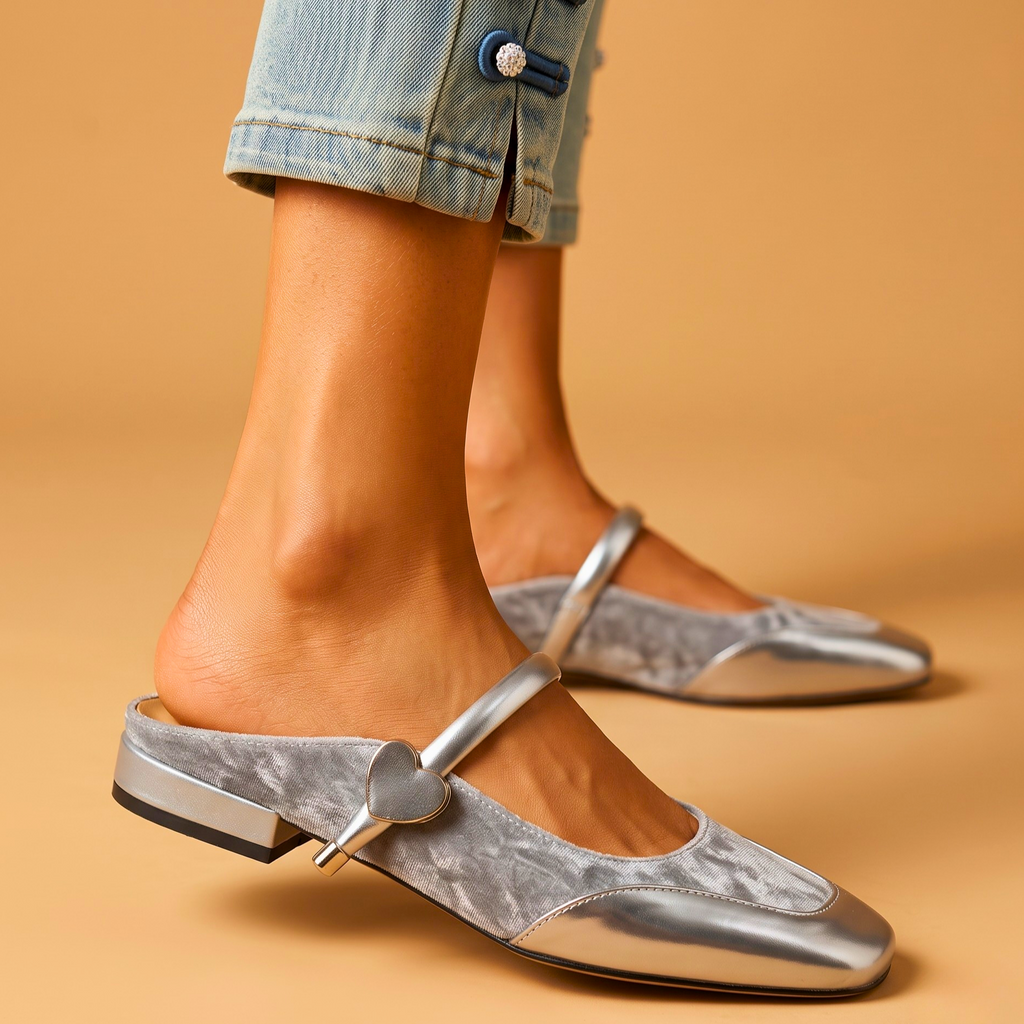 Mary Jane Mule Flats