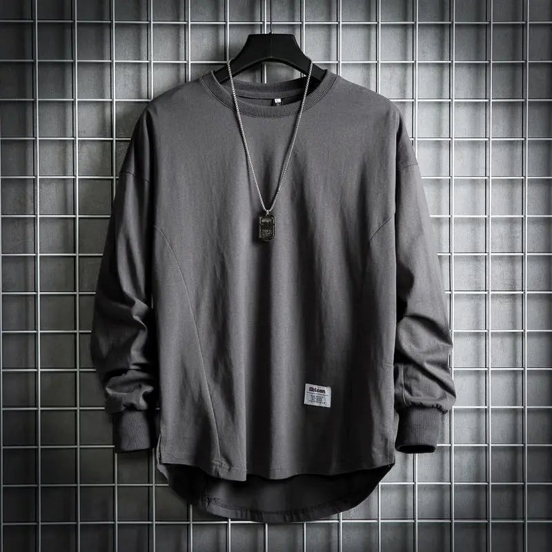 Crew Neck Long Sleeve T-Shirt