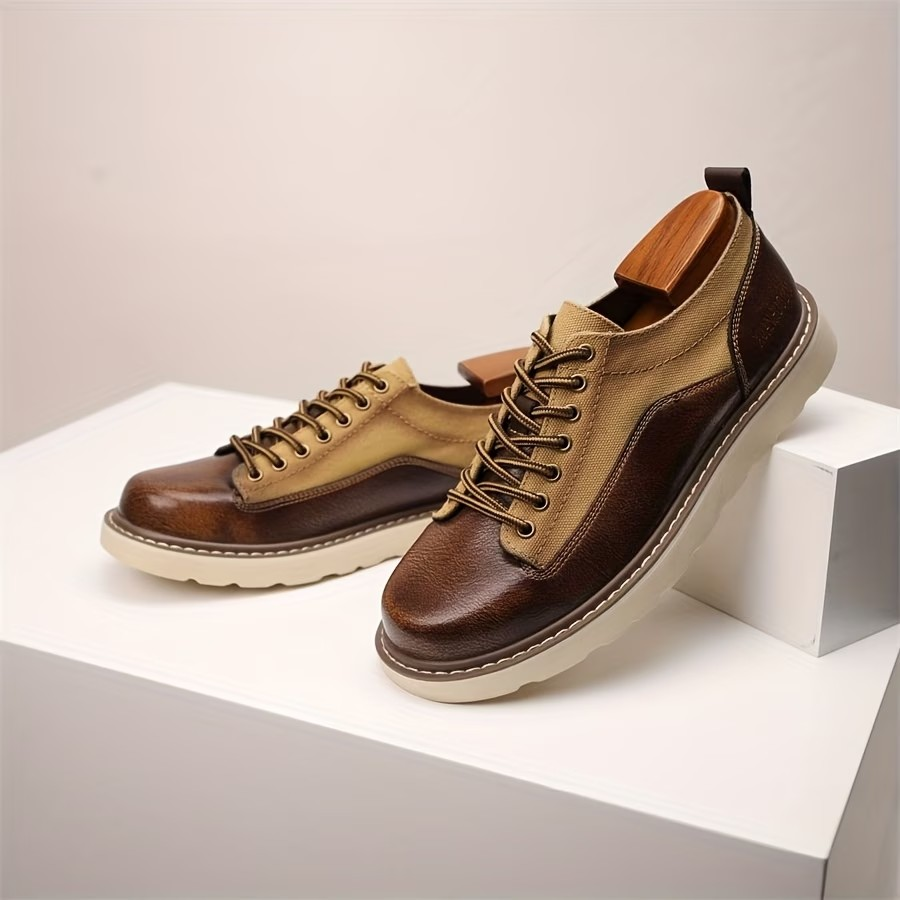 Retro Leather Canvas Shoes