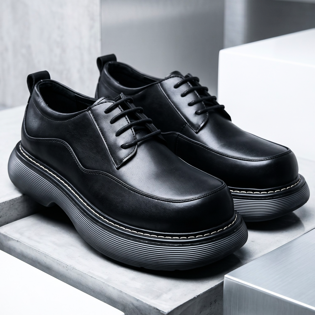 Rivaro Retro Leather Derbies