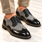 Split Leather Oxford Shoes