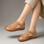 Retro T-Strap Flat Sandals