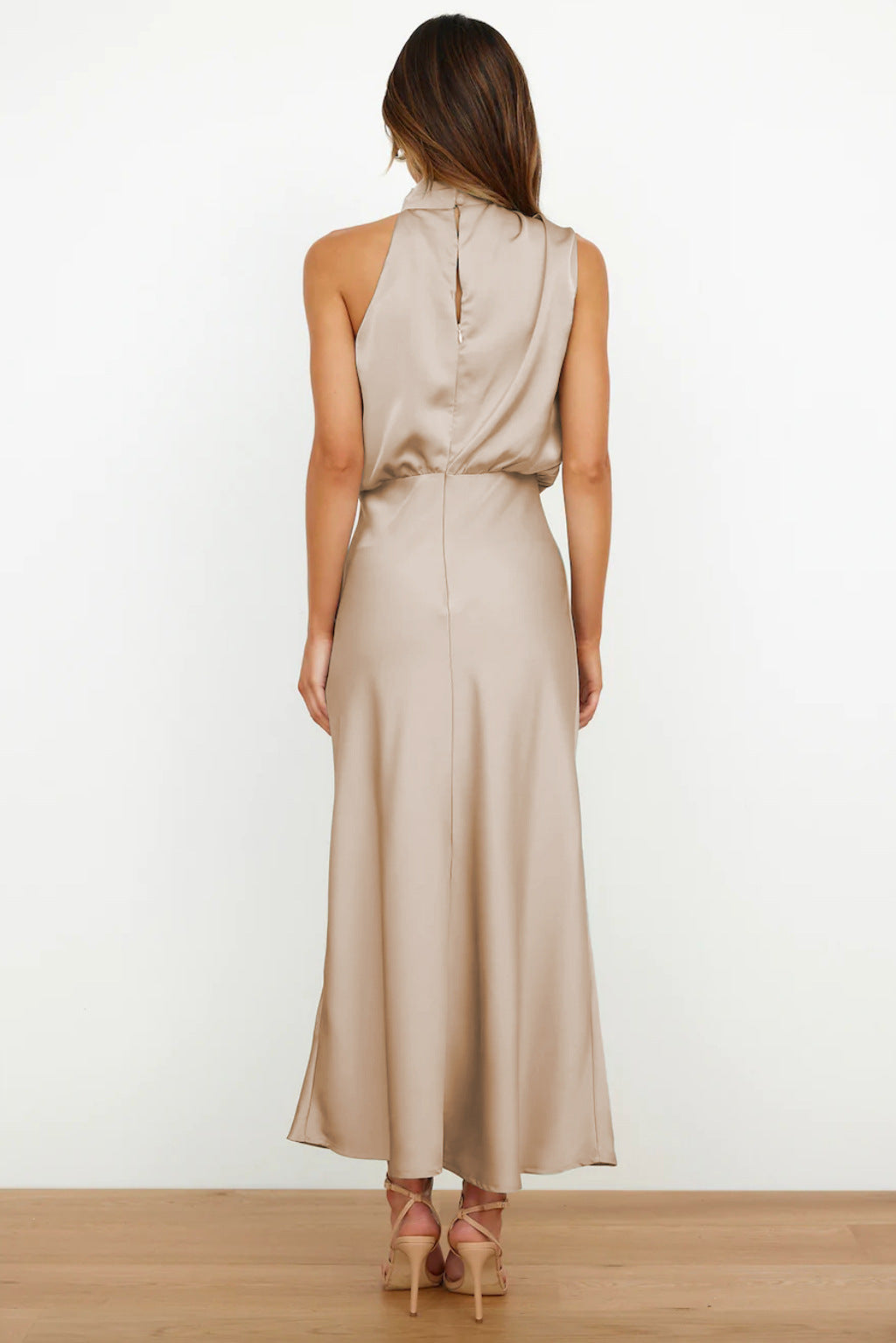 Regal High-Collar Maxi