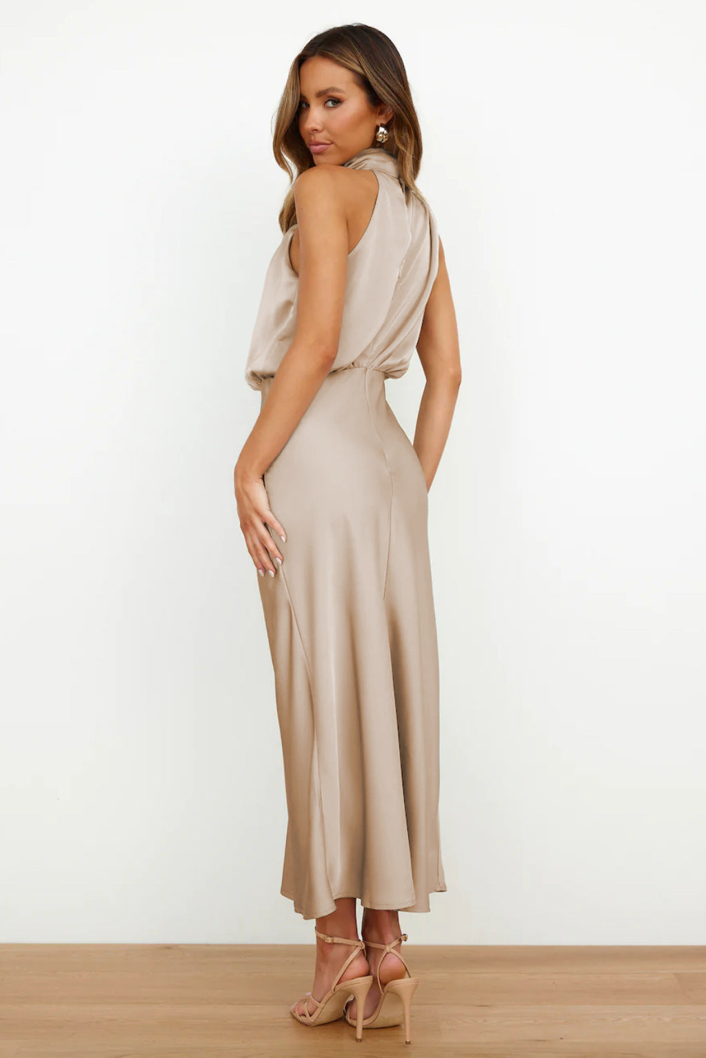 Regal High-Collar Maxi