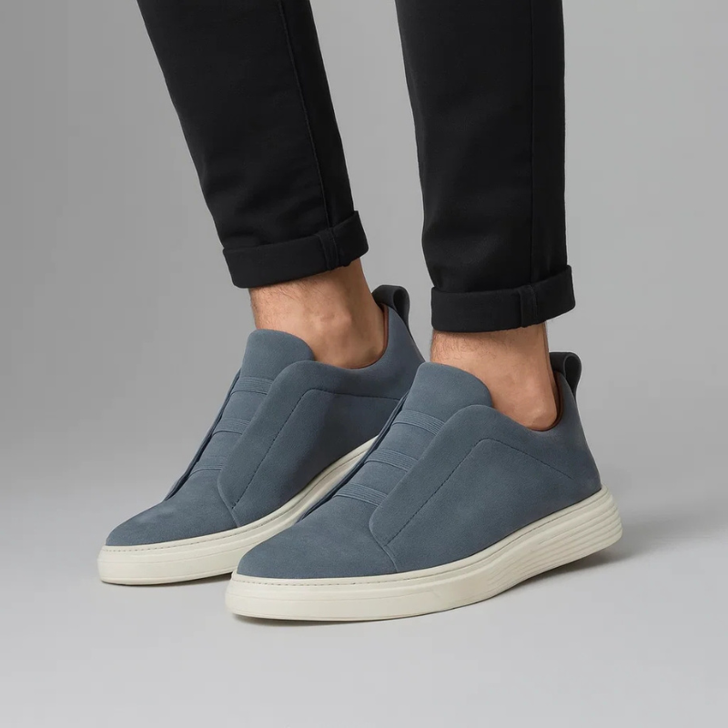 Faux Suede Slip-On Loafers