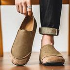Suede Leather Slip-Ons