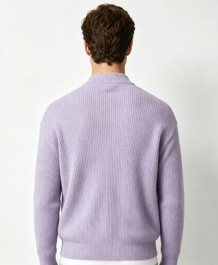 Corduroy Zip-Up Cardigan