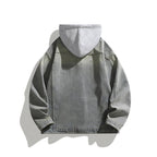 Detachable Hooded Denim Jacket