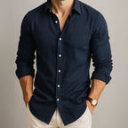 Classic Linen Button-Up Shirt