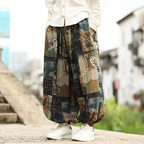 Breathable Blend Baggy Trousers