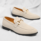Horsebit Suede Slip-On Loafers