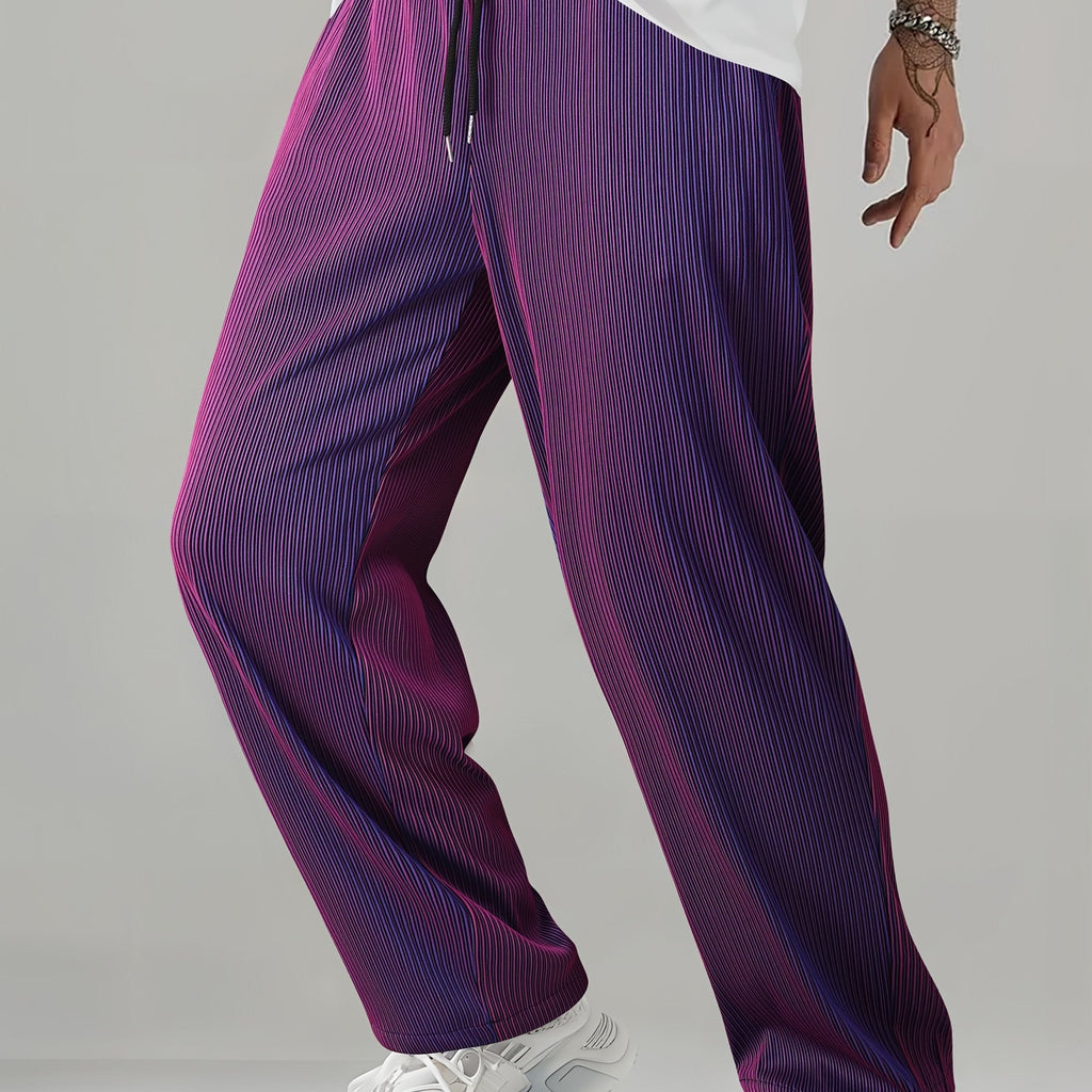 Gradient Straight-Leg Pants