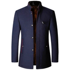 Stand Collar Woollen Coat