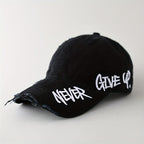 Distressed Denim Baseball Cap