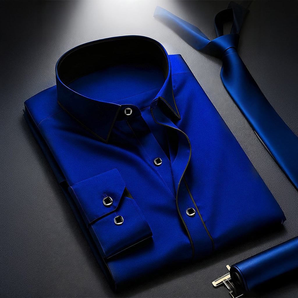 Premium Patchwork Business Shirt