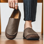 Suede Leather Slip-Ons