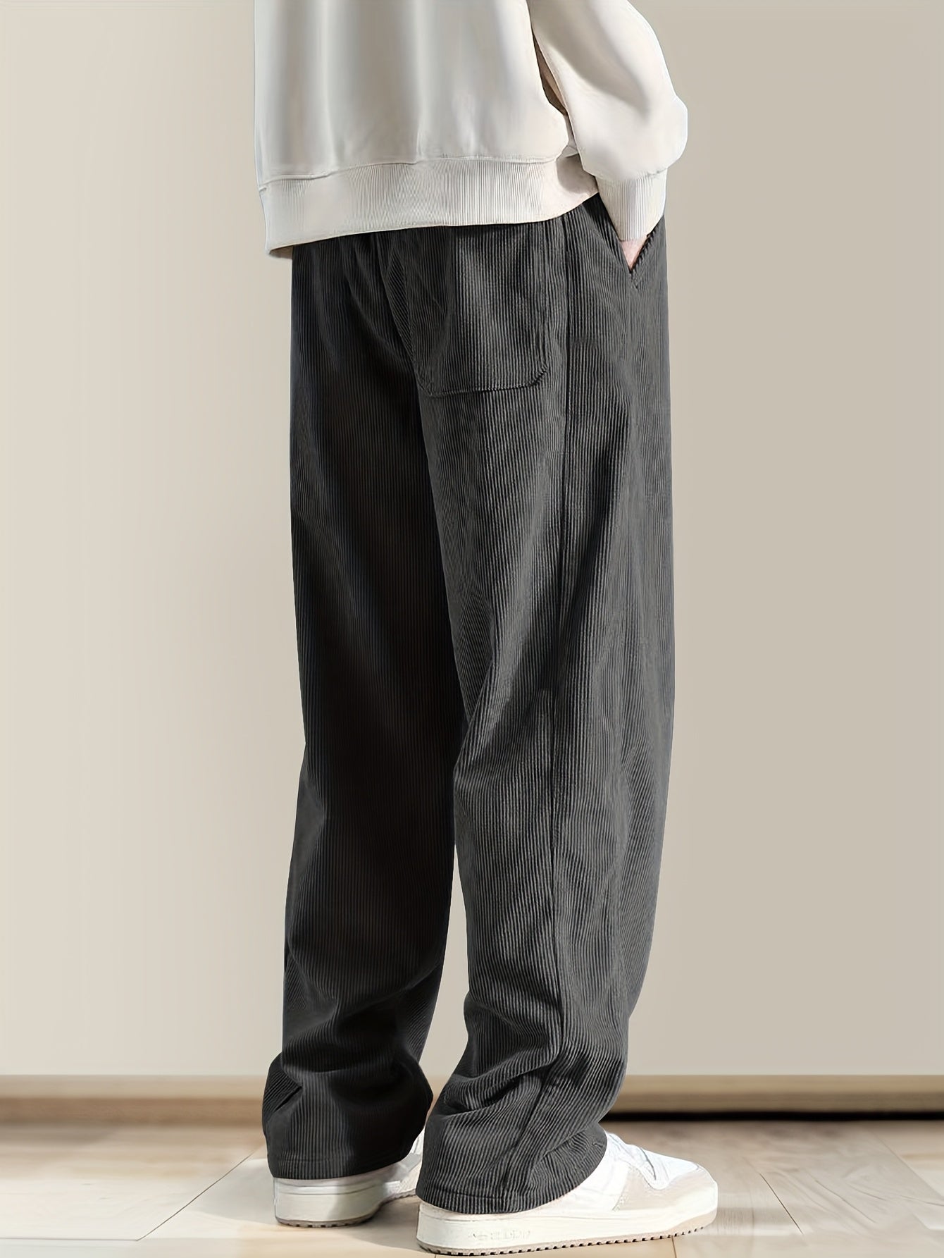 Corduroy Pants Drawstring Waist