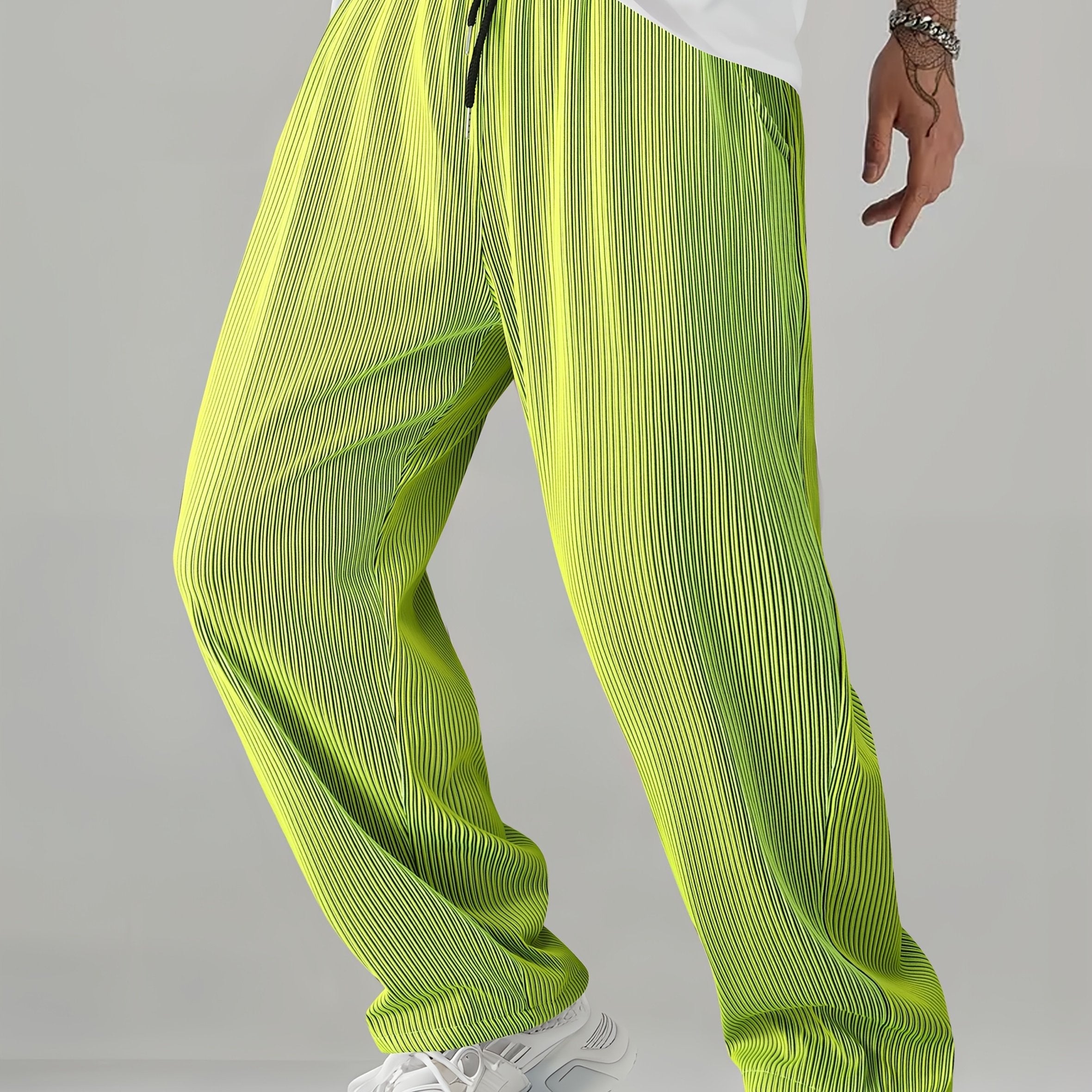 Gradient Straight-Leg Pants