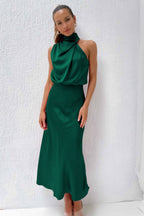 Regal High-Collar Maxi