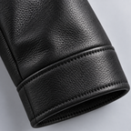 Stand Collar Faux Fur Leather