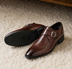 Men's Split Leather Business Loafers