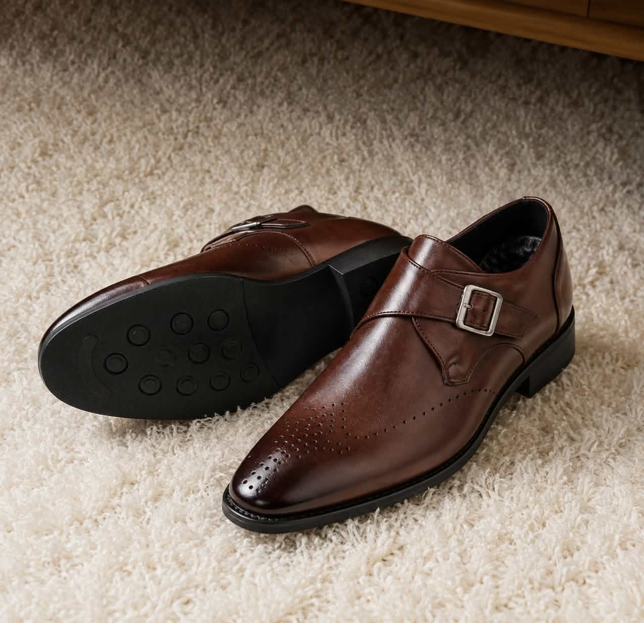 Men's Split Leather Business Loafers
