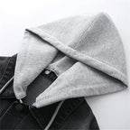 Detachable Hooded Denim Jacket