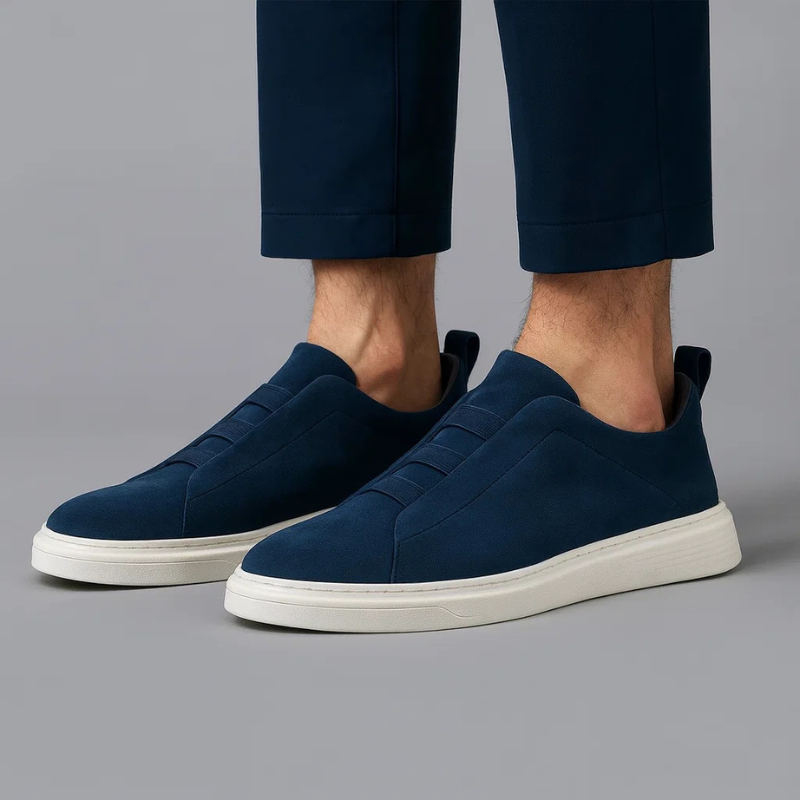 Faux Suede Slip-On Loafers