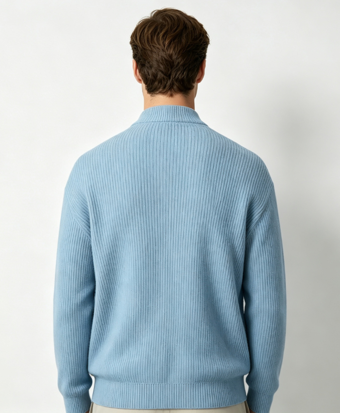Corduroy Zip-Up Cardigan