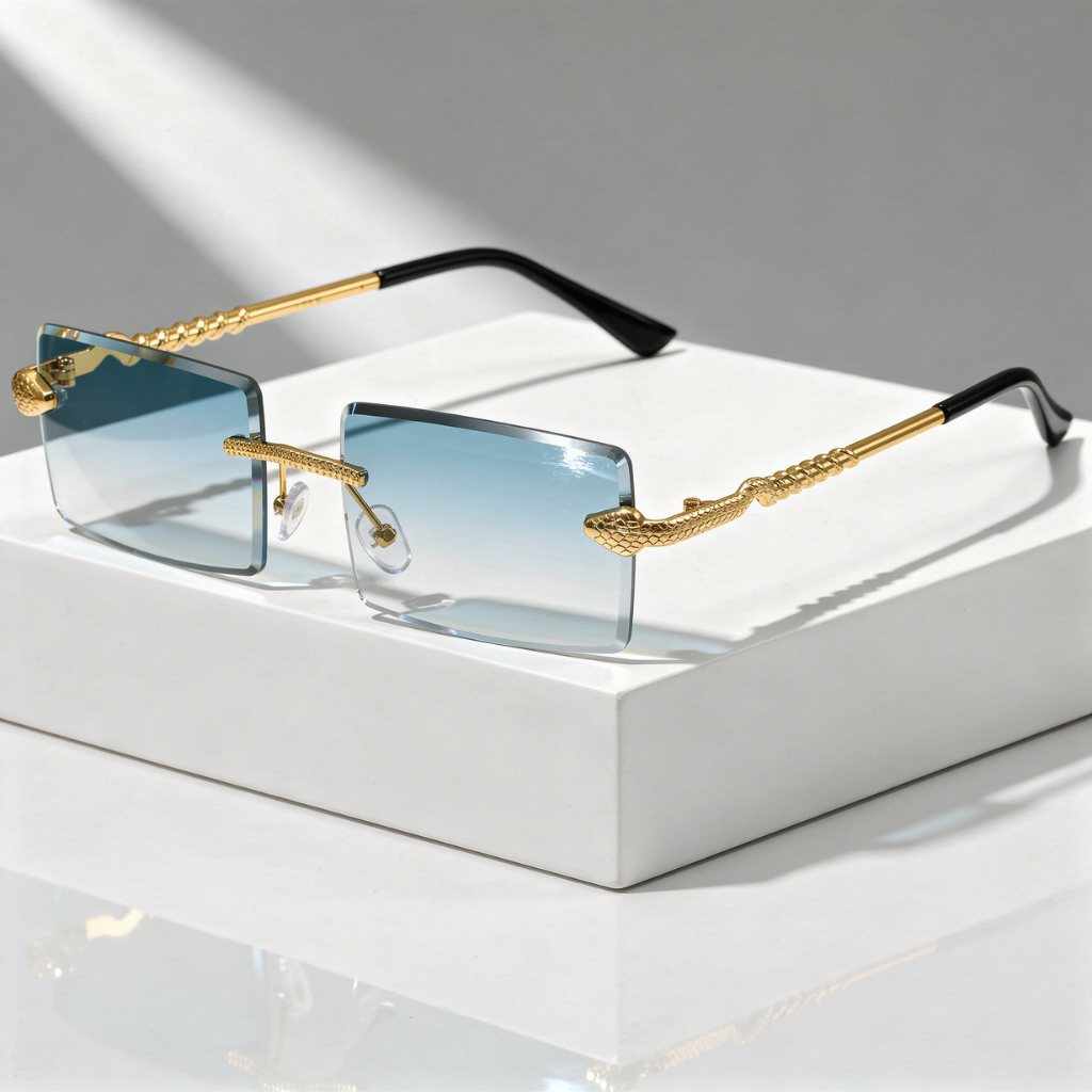 Gradient Lens Metal Eyewear