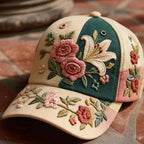 Vintage Floral Embroidered Cap
